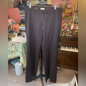 Gunex Dark Chocolate Brown Straight Leg Women’s trouser pant Size 10 $500+